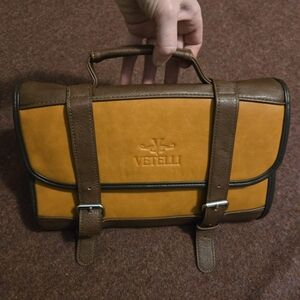 Men's Faux Leather Travel Toiletry Case NWOT